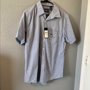Men's Blue Checkered Shirt